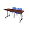 Kobe Rectangle Mobile table, 72" W, 29" H, Laminate Top, Cherry MKTRCC7224CH47BE - alternate 1